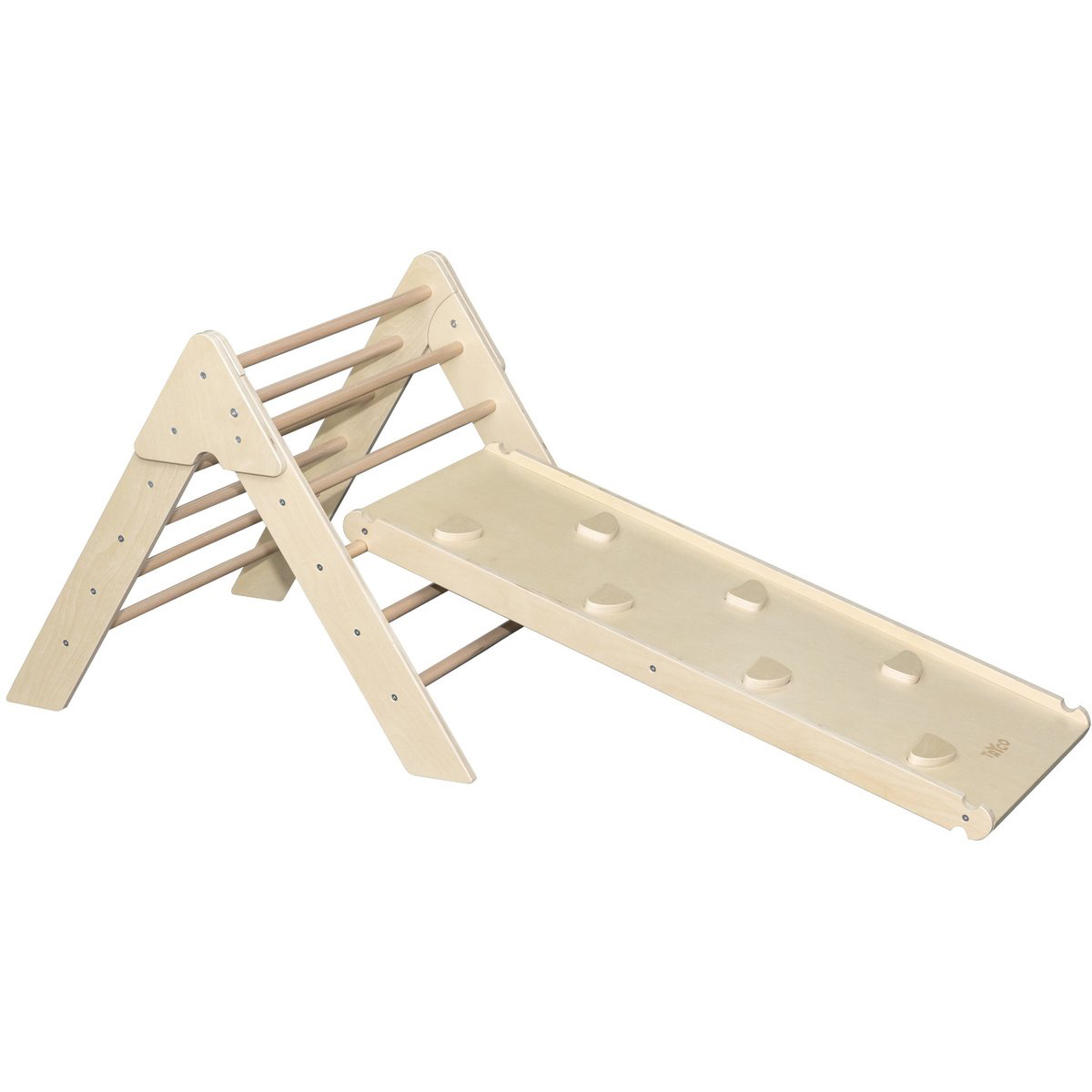 Tryco Wooden climbing frame with slide