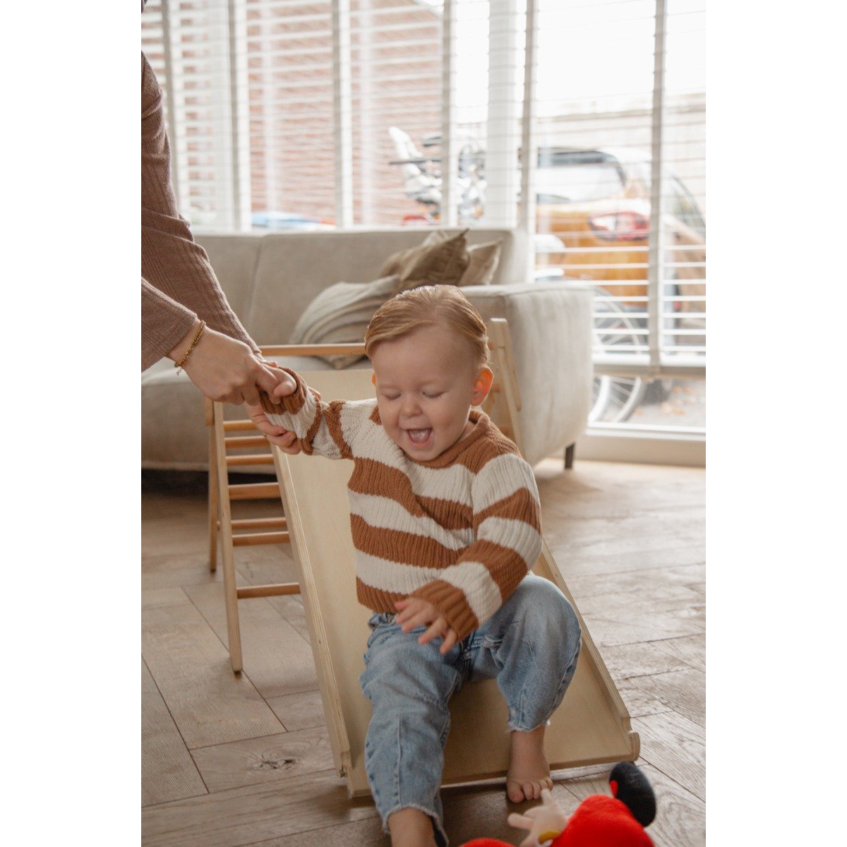 Tryco Houten klimrek met glijbaan - Image 3