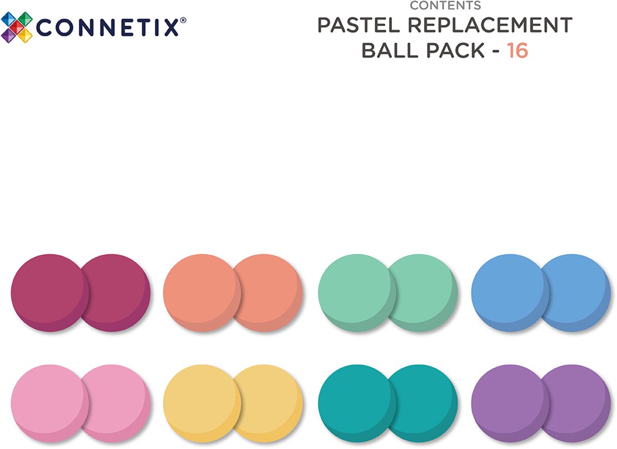 Connetix 16-delige Pastel Ball Set - Afbeelding 3