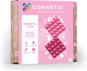 Connetix 2-delige Pastel Pink & Berry Base Plate Set