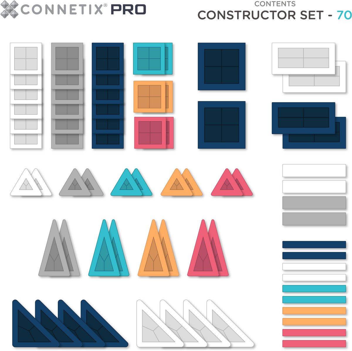 Connetix 70-delige PRO Constructor Set - Afbeelding 6