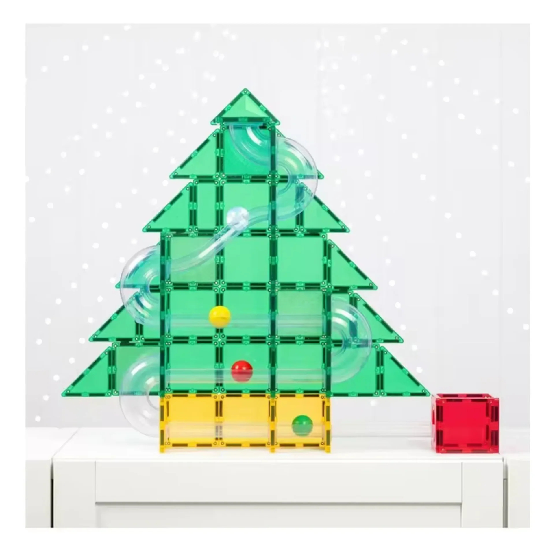 Connetix 71-delige Christmas Tree Ball Run Set - Afbeelding 2