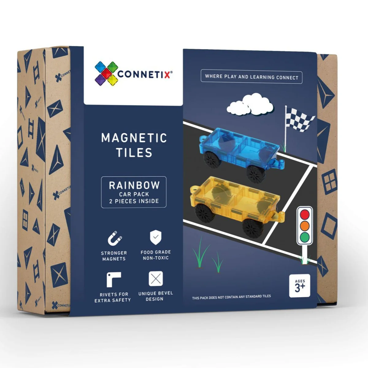Connetix Rainbow Car Pack - 2 stuks
