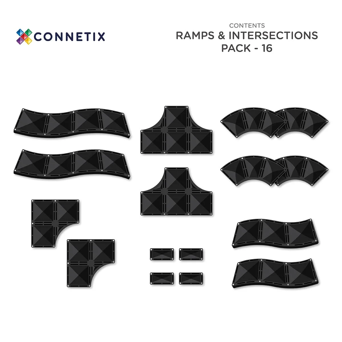 Connetix 16-delige Ramps & Intersections set - Image 11