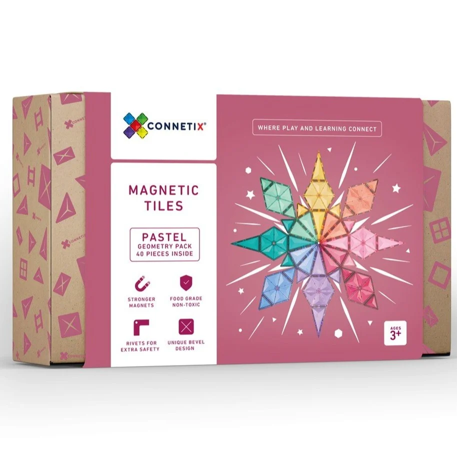 Connetix 40-delige Pastel Geometrie Pack